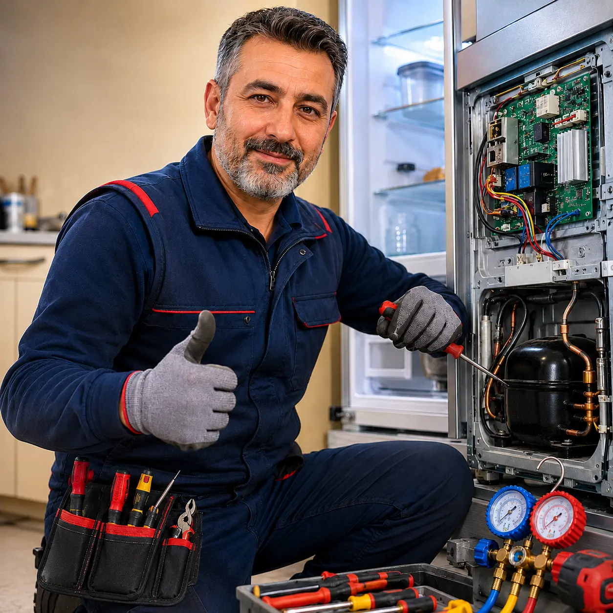 Köşk Hotpoint buzdolabı tamiri ustası Recep Usta — Serdaroğlu Mahallesi ve Menteşeler Mahallesi soğutma sistemleri uzmanı